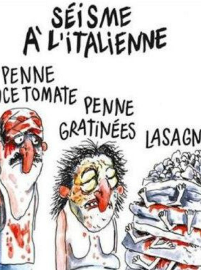 Charlie Hebdo, la vignetta sul terremoto è brutta. Ma lecita. La satira è satira sempre
