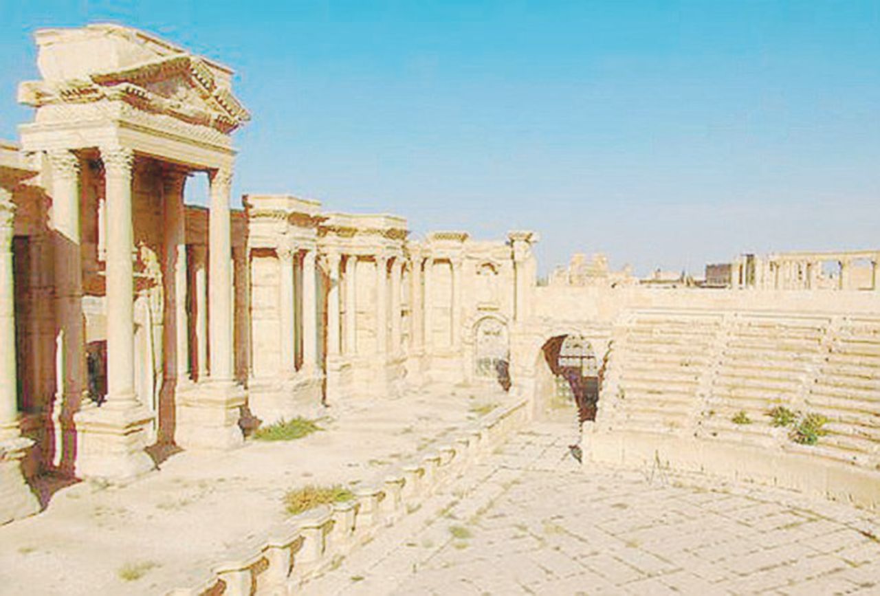Patrimonio dell’umanità - Un’immagine del sito archeologico di Palmira prima della distruzione - Ansa L’Italia salva i tesori distrutti dall’Isis