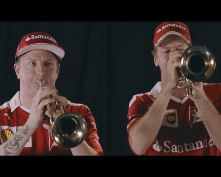 Copertina di Formula 1, Raikkonen e Vettel: i piloti Ferrari trombettieri per caso… – VIDEO