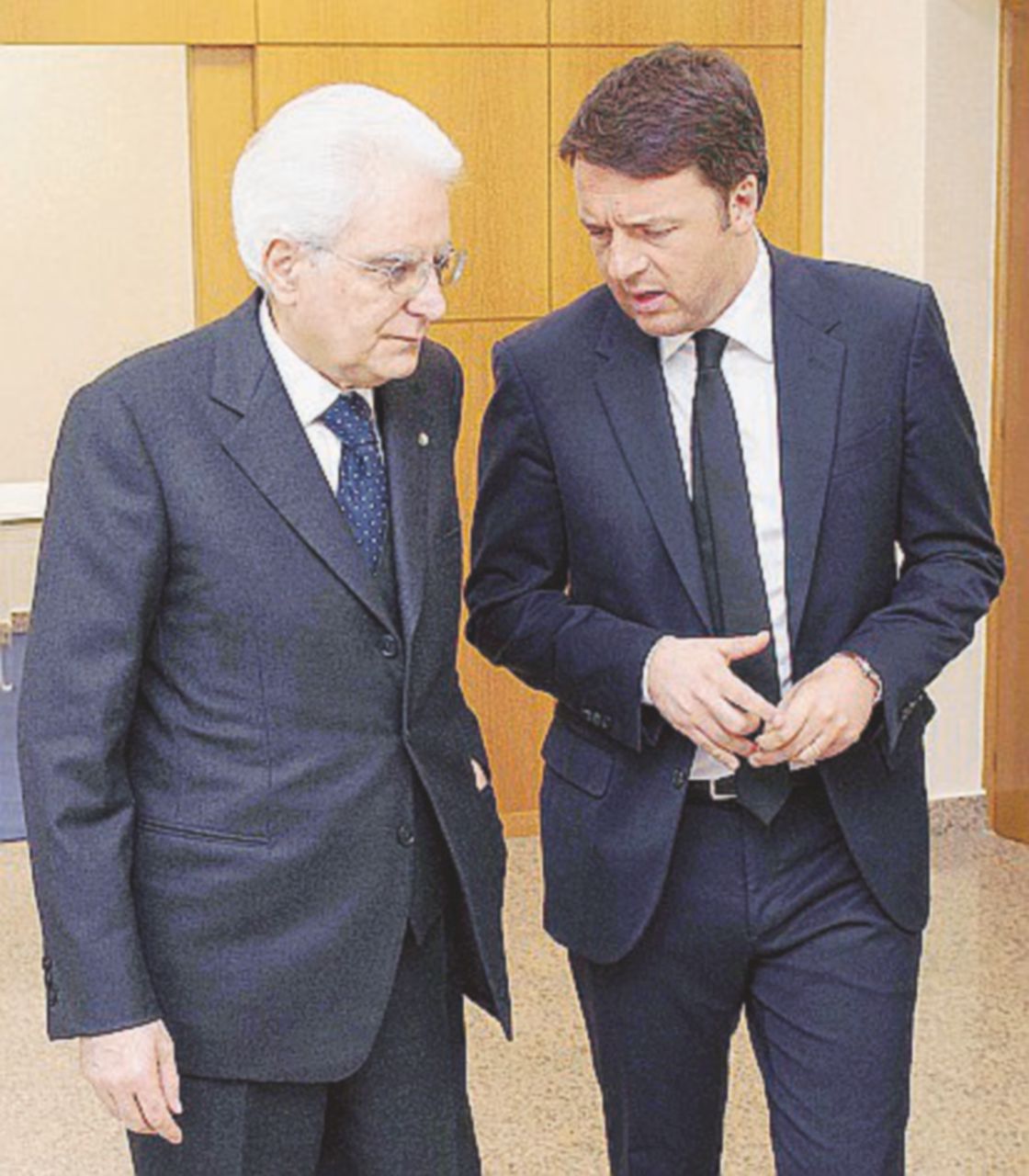 Matteo Renzi con il presidente della Repubblica Sergio Mattarella - Ansa L’equilibrismo italico tra l’orso russo e l’amico americano