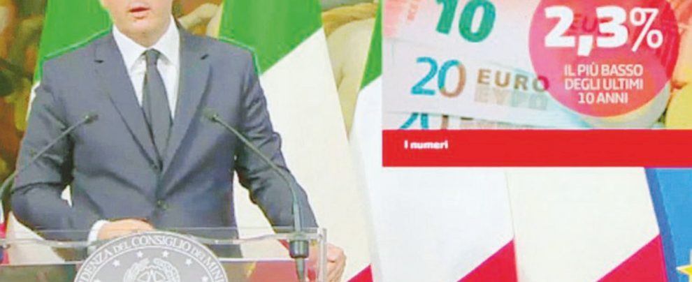 L’ultimo spot di Renzi - Ansa Ecco il “Renzi show”. Fate vincere il Sì e tolgo pure l’Irpef