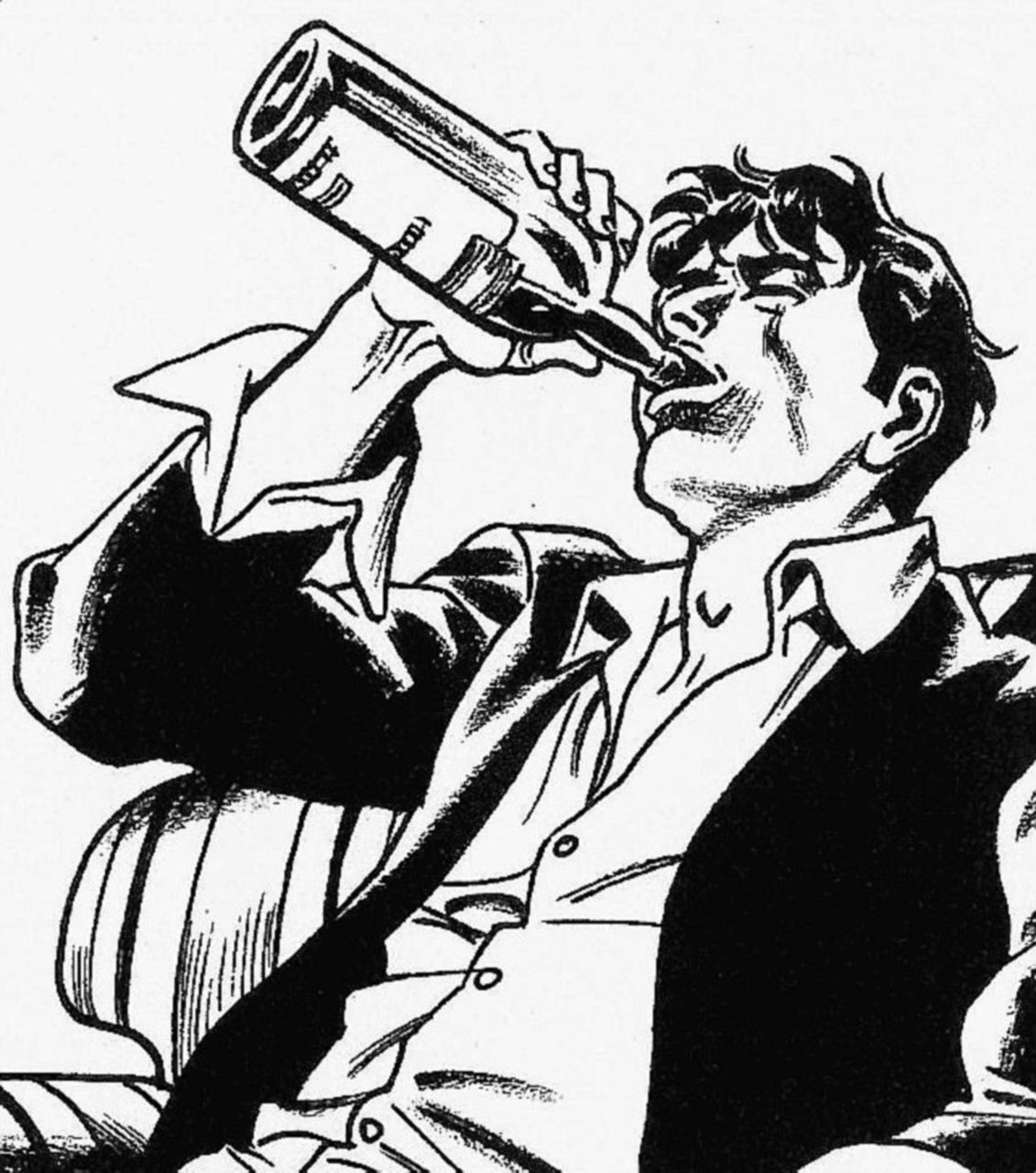 Copertina di Dylan Dog, un bicchiere di troppo per celebrare il ritorno di Sclavi