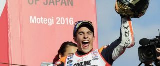 Copertina di MotoGp Motegi, Marquez vince: è campione del mondo con tre gare di anticipo. Cadono Rossi e Lorenzo
