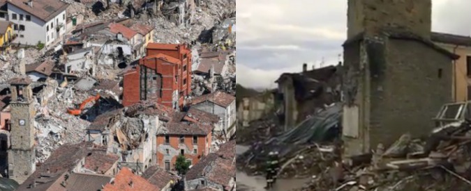 Copertina di Terremoto Marche, crollano anche il palazzo rosso e la sede comune di Amatrice