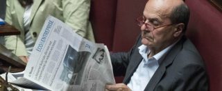 Copertina di Referendum, Bersani: ‘Pd casa mia. Solo se Pinotti schiera l’esercito mi si potrà far fuori’. Renzi: ‘Parliamo di cose serie’