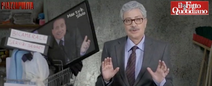 Copertina di Tg porco, Sabina Guzzanti-D’Alema: “Mi ritrovo a sinistra, esperienza destabilizzante”