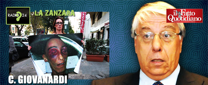 Copertina di Cucchi, Giovanardi: “La sorella Ilaria dice che è morto per fratture? Io non credo agli asini che volano”. E litiga con Parenzo