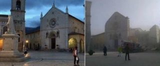 Copertina di Terremoto, Norcia: la basilica di San Benedetto crollata diventa il simbolo del sisma. “Come se fosse venuta giù la città”