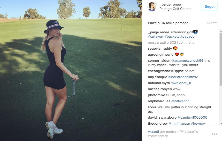 Chi è Paige Spiranac, la sexy golfista che mostra su 