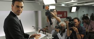 Copertina di Spagna, il segretario socialista Pedro Sanchez si dimette: Psoe a guida provvisoria. Buona notizia per Rajoy