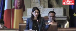 Copertina di Roma, Raggi all’Aula: “Ammetto le difficoltà, ma ci hanno aiutato a crescere”