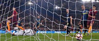 Copertina di Seria A, Roma-Inter 2-1: spettacolo all’Olimpico. Ma non chiamatelo bel calcio