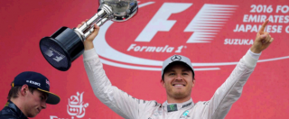 Copertina di Formula 1, Gp Giappone: Rosberg trionfa davanti a Verstappen. Alla Mercedes titolo costruttori. Ferrari giù dal podio