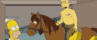 Copertina di Elezioni Usa, i Simpson irrompono nella campagna elettorale: Putin convince Homer a votare Trump