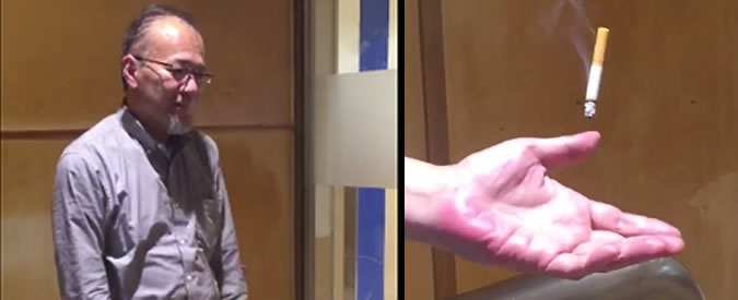 Copertina di Sigaretta volante? Uomo misterioso incanta 4 ragazzi nell’area fumatori di un centro commerciale