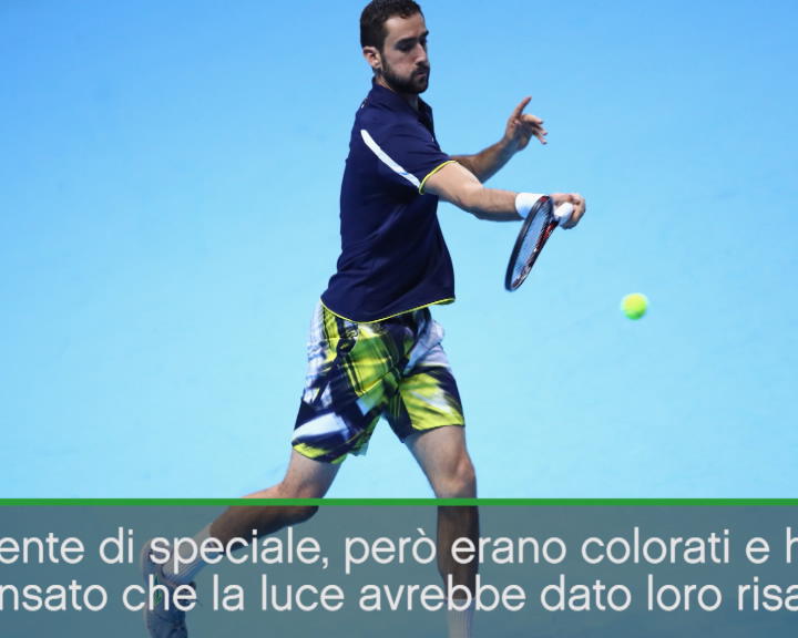 Copertina di Tennis, calzoncini psichedelici per il croato Marin Cilic – VIDEO