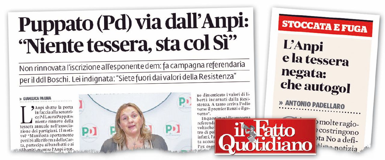 Caro Padellaro, l’Anpi rimane pluralista Caro Padellaro, l’Anpi rimane pluralista
