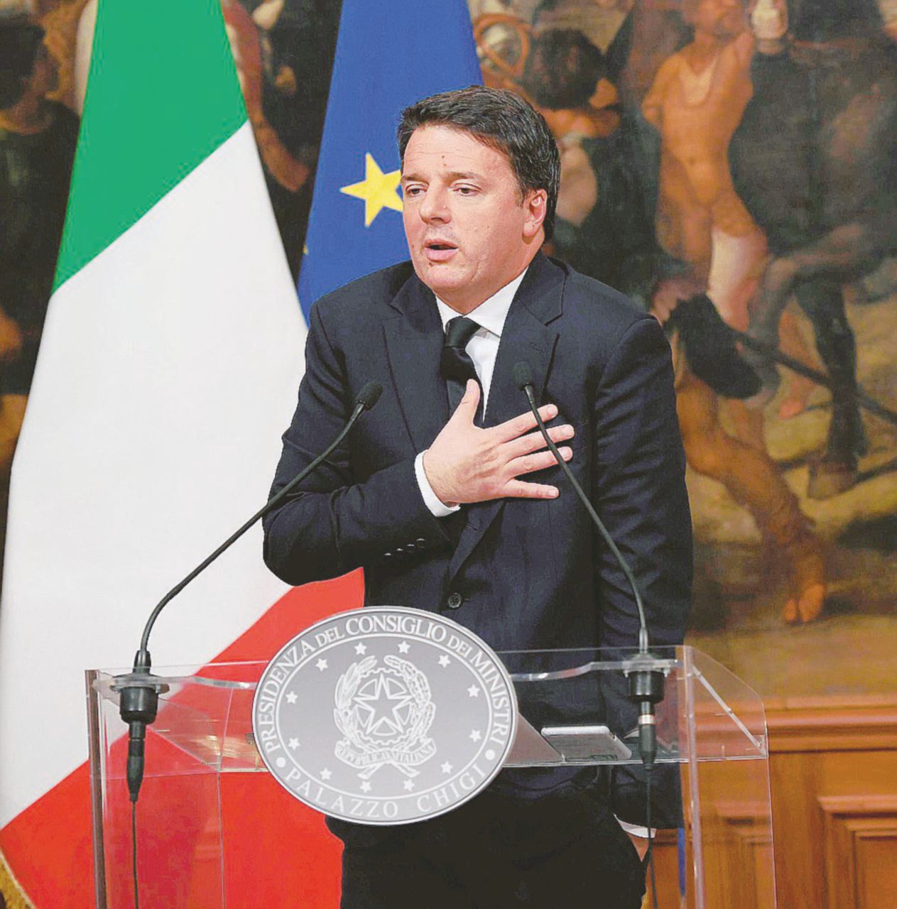 Il premier Matteo Renzi - Ansa La festa triste: Renzi, 1000 giorni e tanta paura