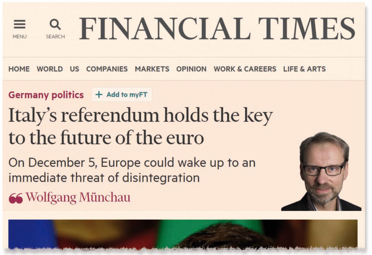 L’articolo incriminato - L’editoriale di Wolfgang Munchau sul “Financial Times” sul voto in Italia Cos’ha scritto davvero il Financial Times e cosa i media italiani