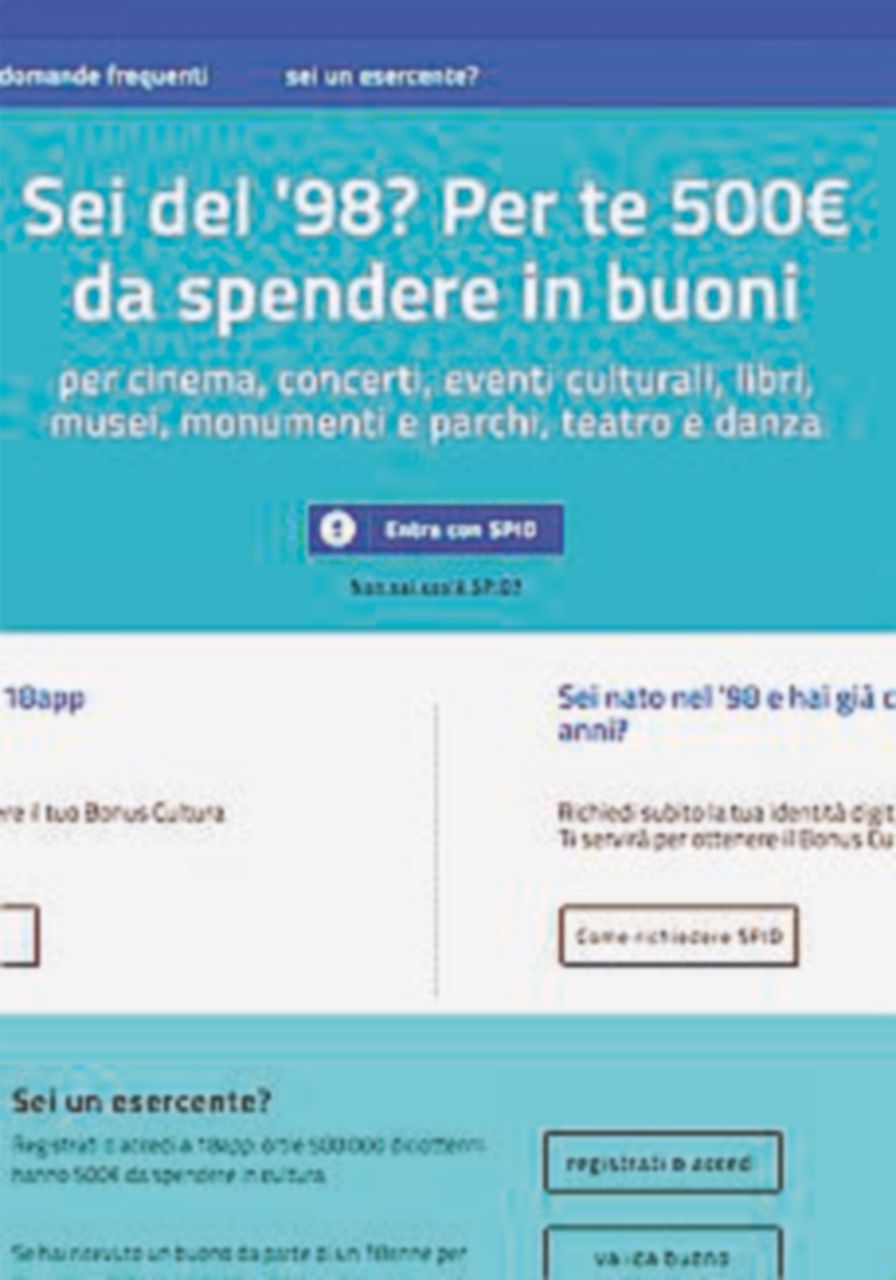 Bonus 18enni: studente trova la falla nel sistema online Bonus 18enni: studente trova la falla nel sistema online