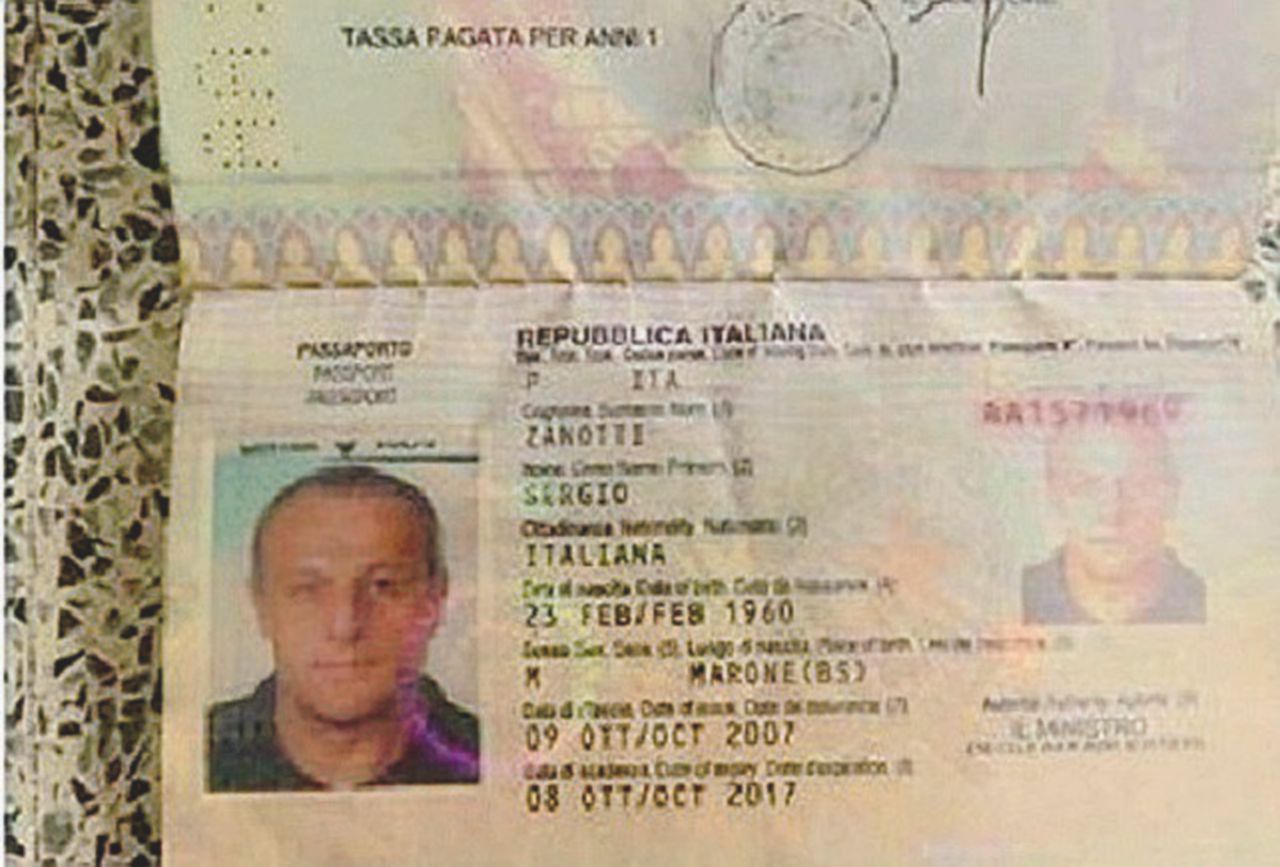 Il logo di Newsfront e il passaporto di Zanotti - I russi e lo strano messaggio di Abu Jihad