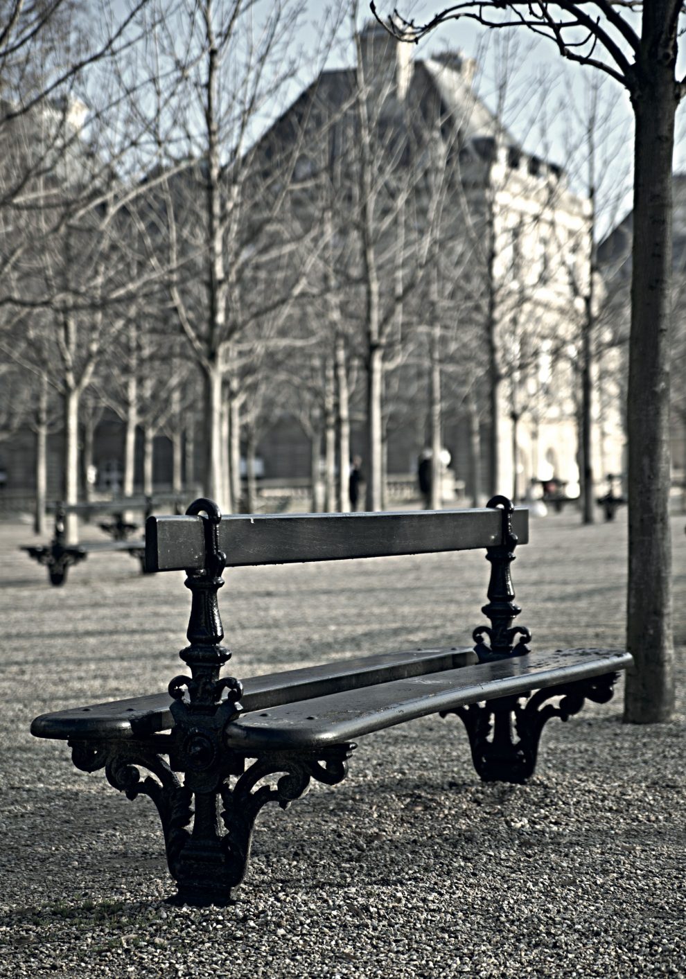 Le jardin du Luxembourg, Parigi. Qui Modigliani si incontrava con la poetessa russa Anna Achmatova, di cui si innamorò perdutamente (foto dalla mostra “I luoghi di Modigliani tra Livorno e Parigi”)