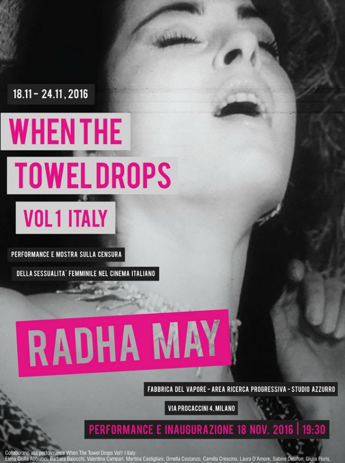 When The Towel Drops Vol1. Da Zabriskie Point a La Notte Brava, il collettivo Radha May fa rivivere le scene censurate del cinema