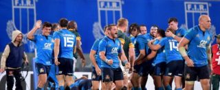 Copertina di Rugby, l’Italia batte 20-18 il Sudafrica: “E’ la prima vittoria contro gli Springboks”