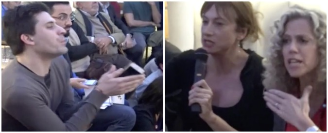 Copertina di Lgbt per il Sì a Roma con Luxuria, Cirinnà e Boschi: polemiche in sala. E il ministro fugge dalle domande