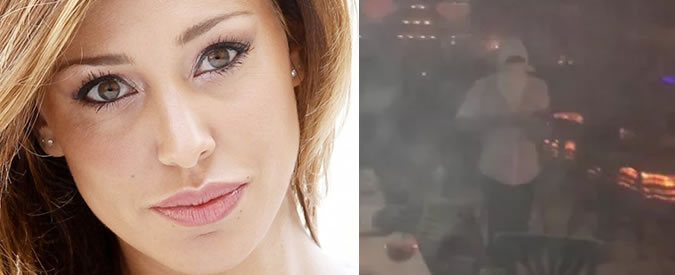 Copertina di Belén Rodriguez, il suo ristorante imbiancato dall’antincendio impazzito. Video della showgirl su Instagram