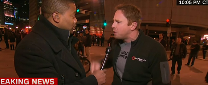 Copertina di Trump, polemica per l’intervista Cnn al finto contestatore. “Quello è il mio cameraman”