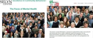Copertina di Referendum, epic fail di “Sinistra per il sì”: campagna con la foto usata da una clinica di igiene mentale dell’Illinois