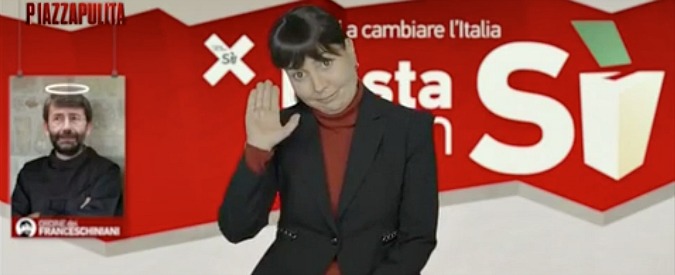 Copertina di Tg Porco, Sabina Guzzanti è Debora Serracchiani: “Abbiamo pure sparato la cazzata del ponte sullo stretto…”