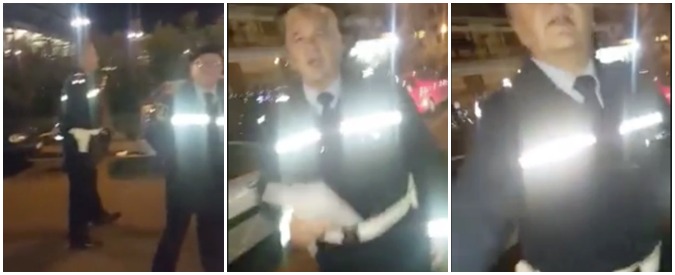 Copertina di Vigile occupa posto per disabili. Poi minaccia il passante che ha girato questo video