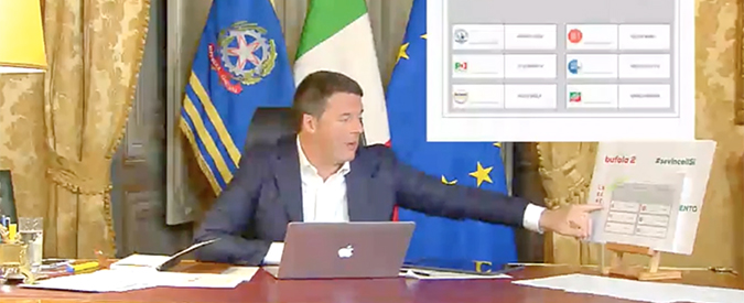 Riforme, Renzi mostra la scheda elettorale del nuovo Senato: “Sarà elezione diretta”