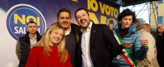 Copertina di Salvini vuole fare Trump, ma il centrodestra post Berlusconi è allo sbando. Almeno fino al voto