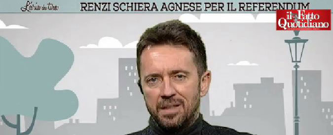 Referendum, Scanzi: “Renzi schiera la moglie Agnese? Sicuramente più forte e affascinante della Boschi”