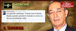 Copertina di Elezioni Usa, Taormina: “Trump? Non è frocio, quindi va votato. Clinton? Ha accettato le corna, è senza dignità”