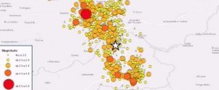 Copertina di Terremoto, una settimana di scosse in 90 secondi. La sequenza è impressionante: 3000 terremoti
