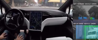 Copertina di Pilota automatico, la demo della Tesla. Così funziona il sistema di bordo in arrivo sui nuovi modelli