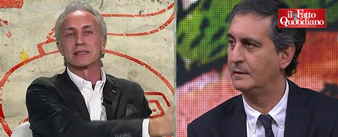 Copertina di Referendum, Travaglio vs Lavia (Unità): “Si sciacqui la bocca quando parla di me e Berlusconi, non l’ho mai sostenuto”