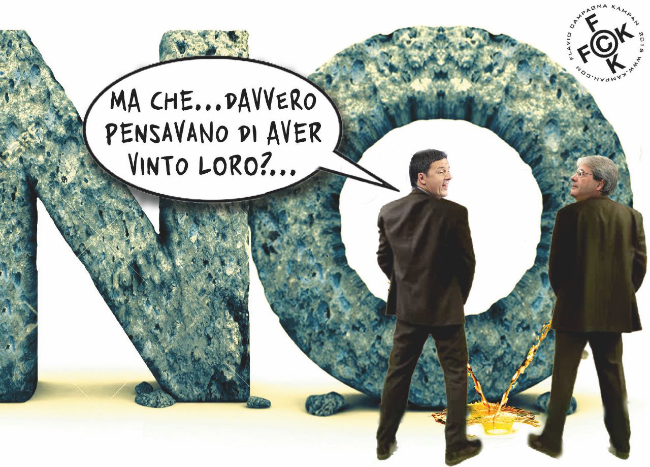 Renzi, Gentiloni e la vittoria del No al referendum - Flavio Campagna Kampah Al Congresso da segretario Renzi vuole giocare da solo