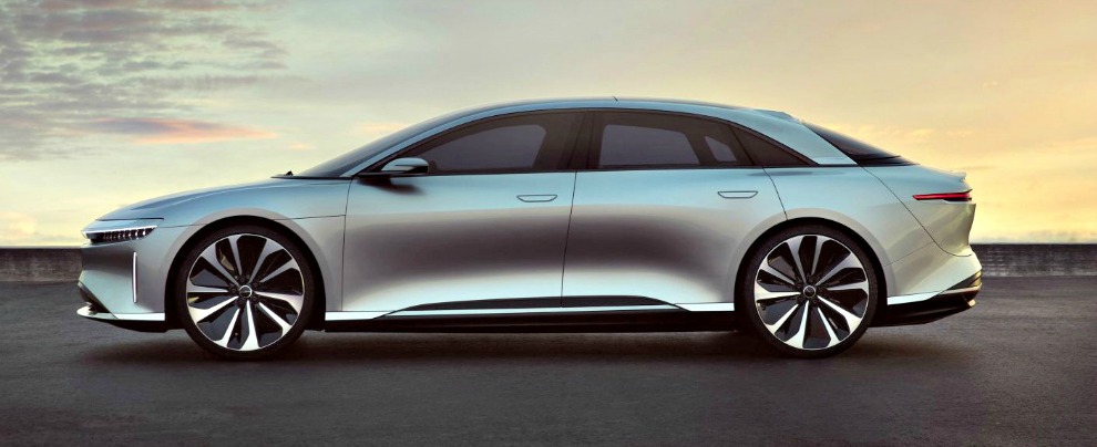 Copertina di Lucid Air, ecco la supercar elettrica anti Tesla Model S. Arriverà tra 2 anni – FOTO