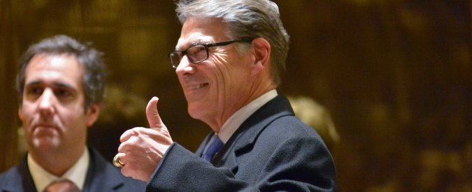 Usa, Perry nuovo segretario all’Energia. Disse: ‘Trump cancro del conservatorismo’