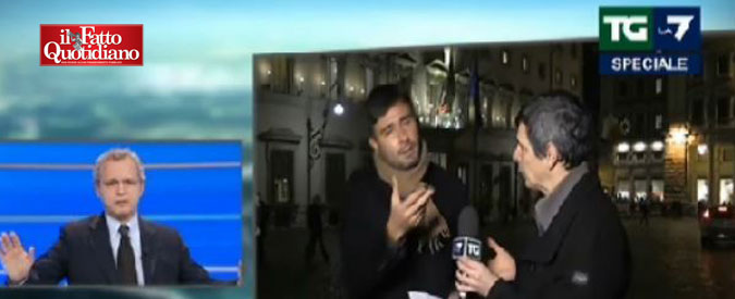 Copertina di Governo Gentiloni, Di Battista (M5s): “Malfattori”. Mentana: “Beva uno spritz con Celata”