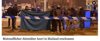 Copertina di Uccisione del killer di Berlino a Milano, su Twitter i ringraziamenti all’Italia arrivano da tutto il mondo
