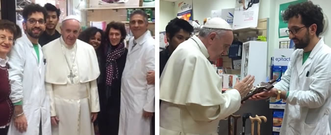 Copertina di Papa Francesco sorprende tutti ed esce dal Vaticano per comprarsi le scarpe