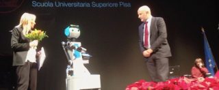 Copertina di Robot domestico apre l’anno accademico della Scuola Sant’Anna di Pisa. E Doro porta i fiori