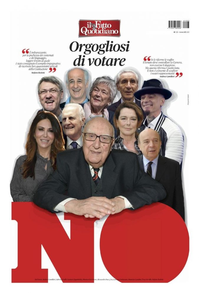 Copertina di sabato 3 dicembre 2016