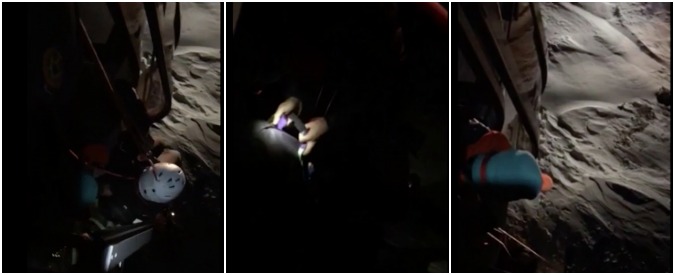 Copertina di Funivia bloccata Cervinia, il salvataggio in diretta dei153 passeggeri recuperati dal soccorso alpino
